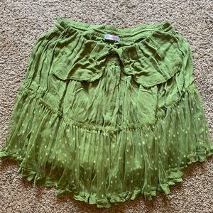 Cottage core Dark green skirt